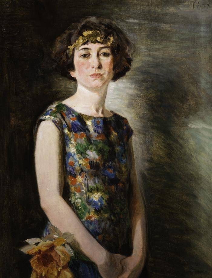 Portrait of a young woman in 1924